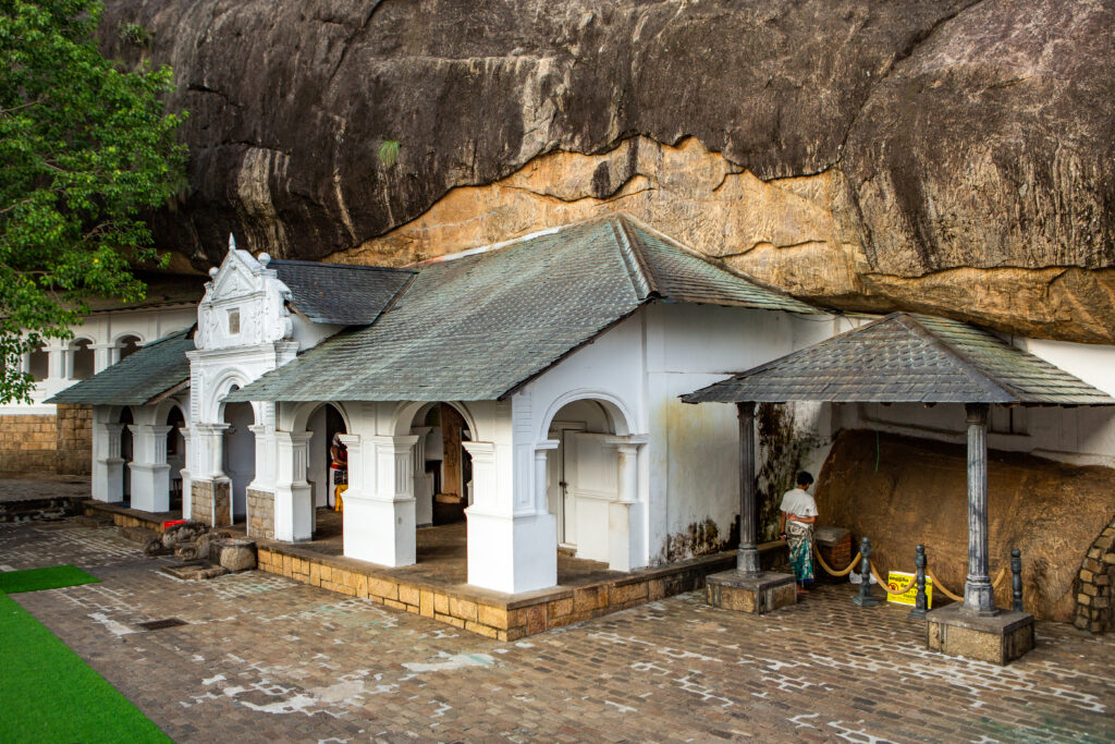 Ancient Buddhist temple complex in Cave